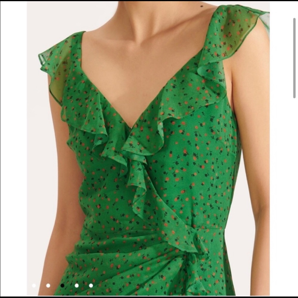 NEW Veronica Beard Amal Dress - Green - Picture 3 of 6